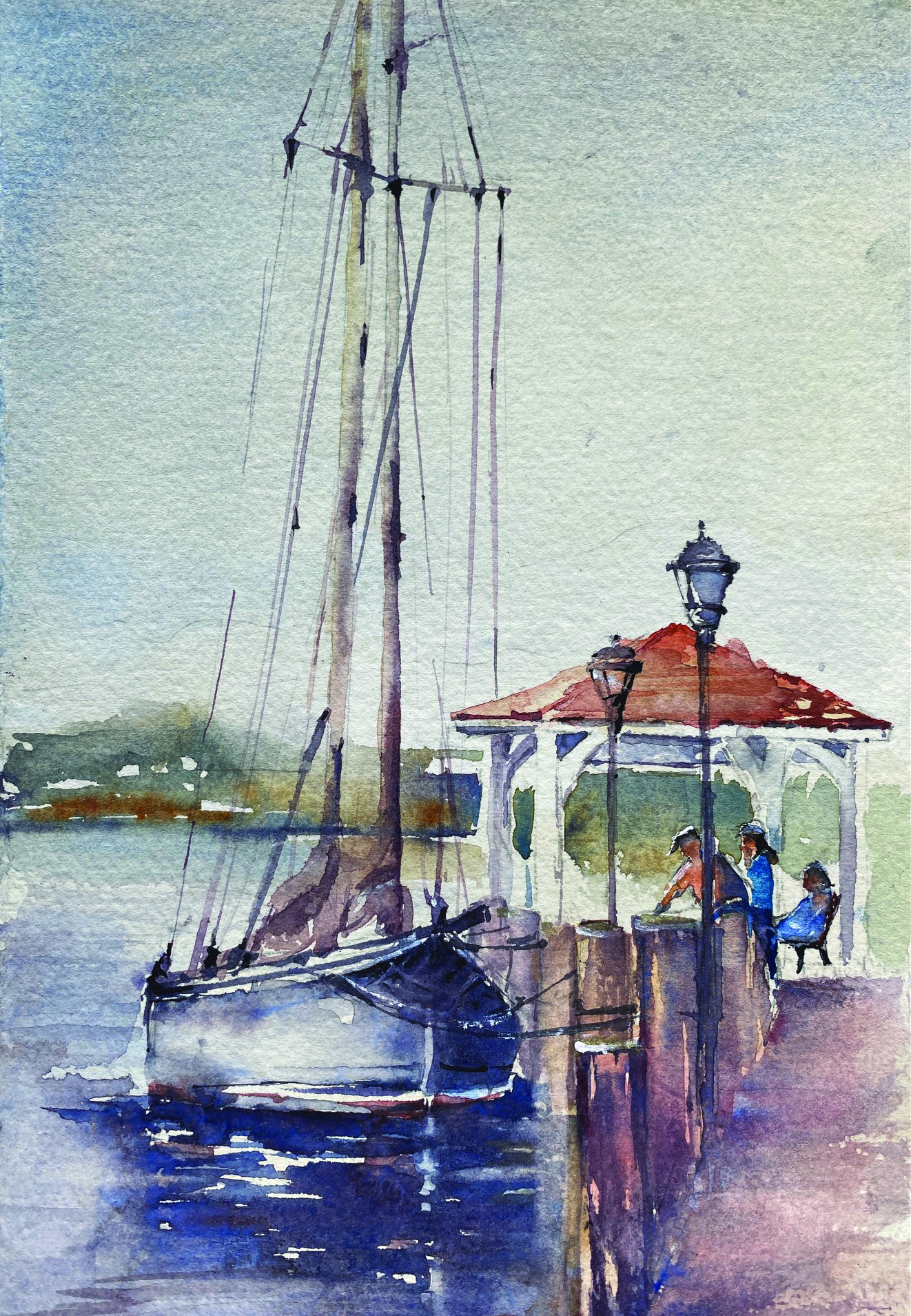 Northport Dock painting