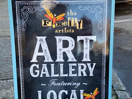Firefly Art Gallery Sign