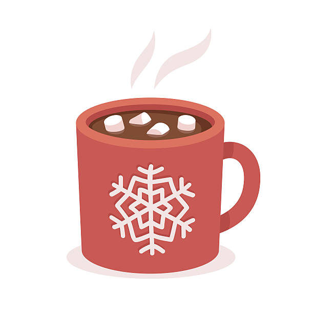 Mug of hot chocolate with marshmallows.