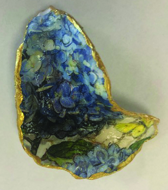 Oyster shell craft sample