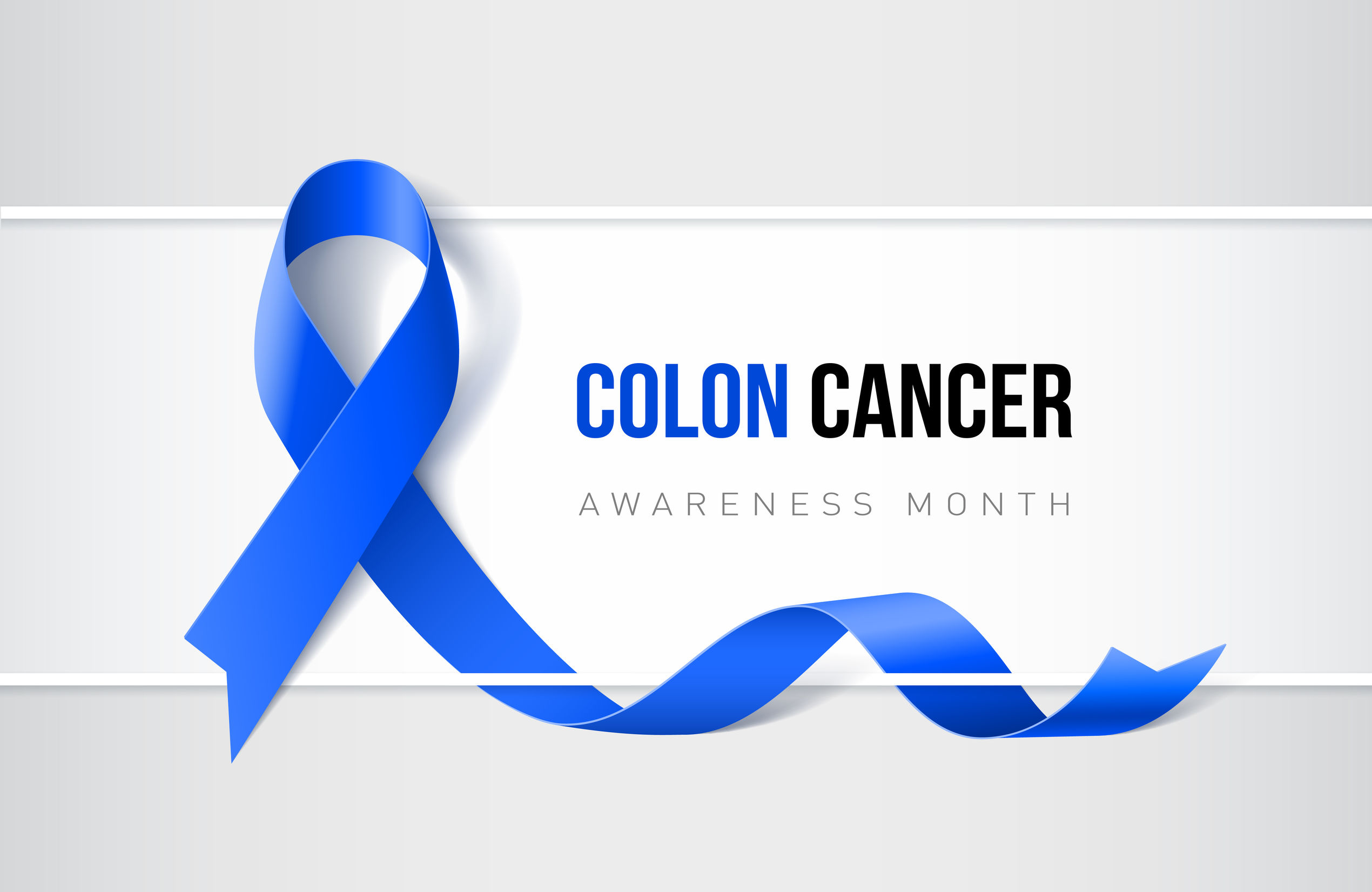 Blue ribbon colon cancer awareness month