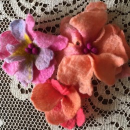 photo of flower felting project