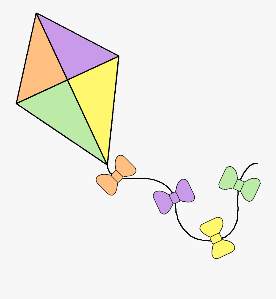 Multi colored kite