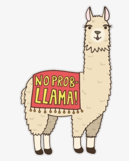 llama with blanket reading "No Prob-llama"