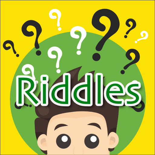 question marks above a head with the word Riddles