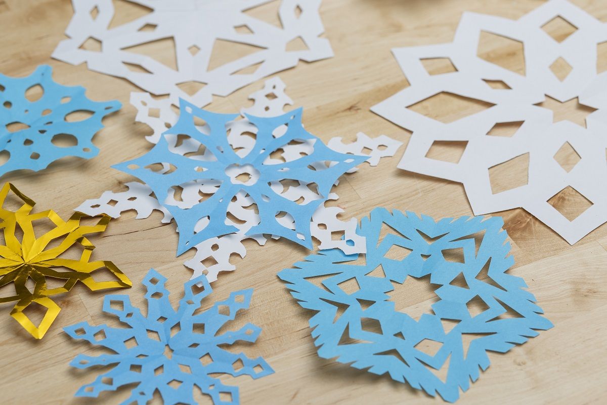 paper cut snowflakes