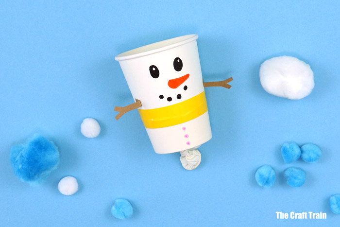paper cup snowman popper