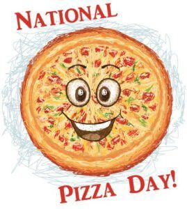 national pizza day image of pizza