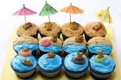 ocean themed cupcakes