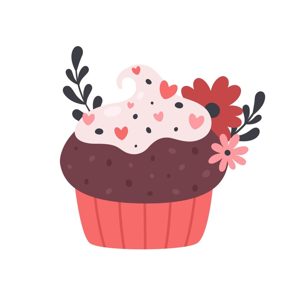 Fall flower cupcake