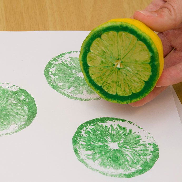 art print from a lemon