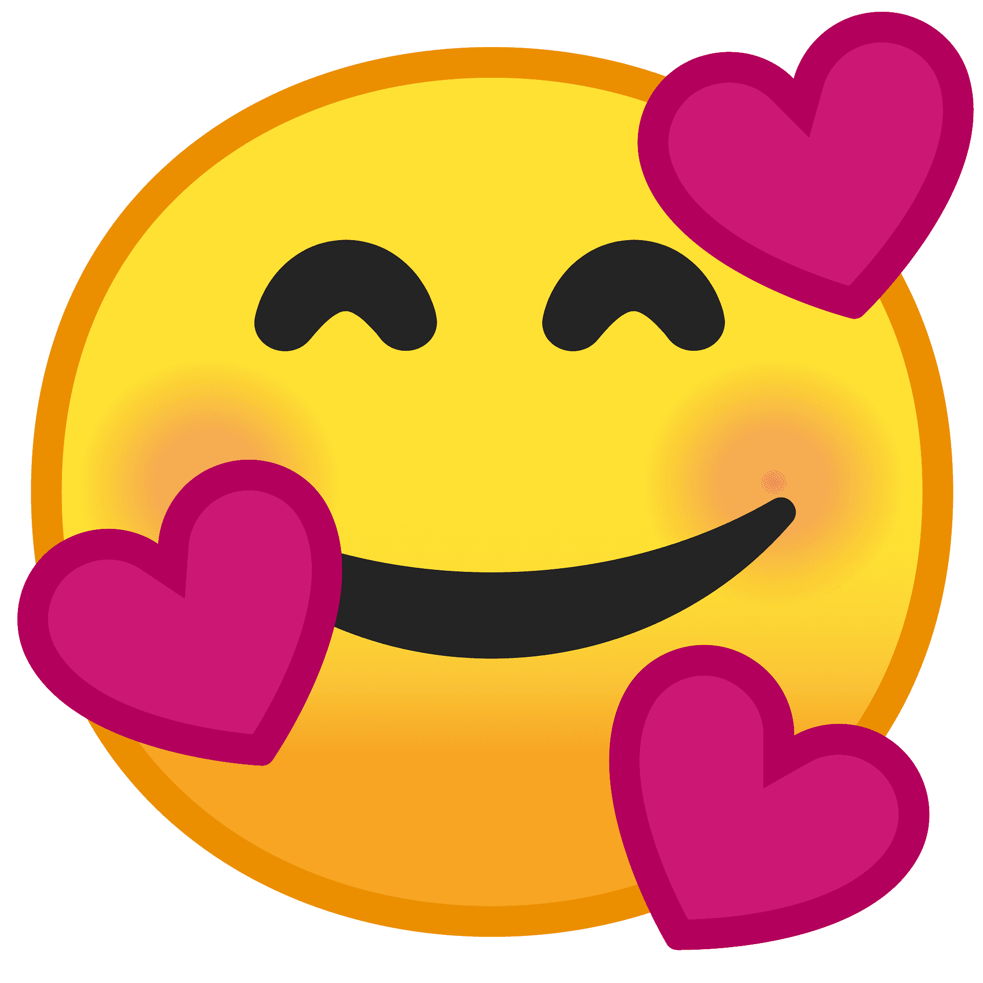 emoji with hearts