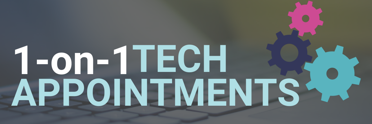 1-on-1 Tech Appointments page header
