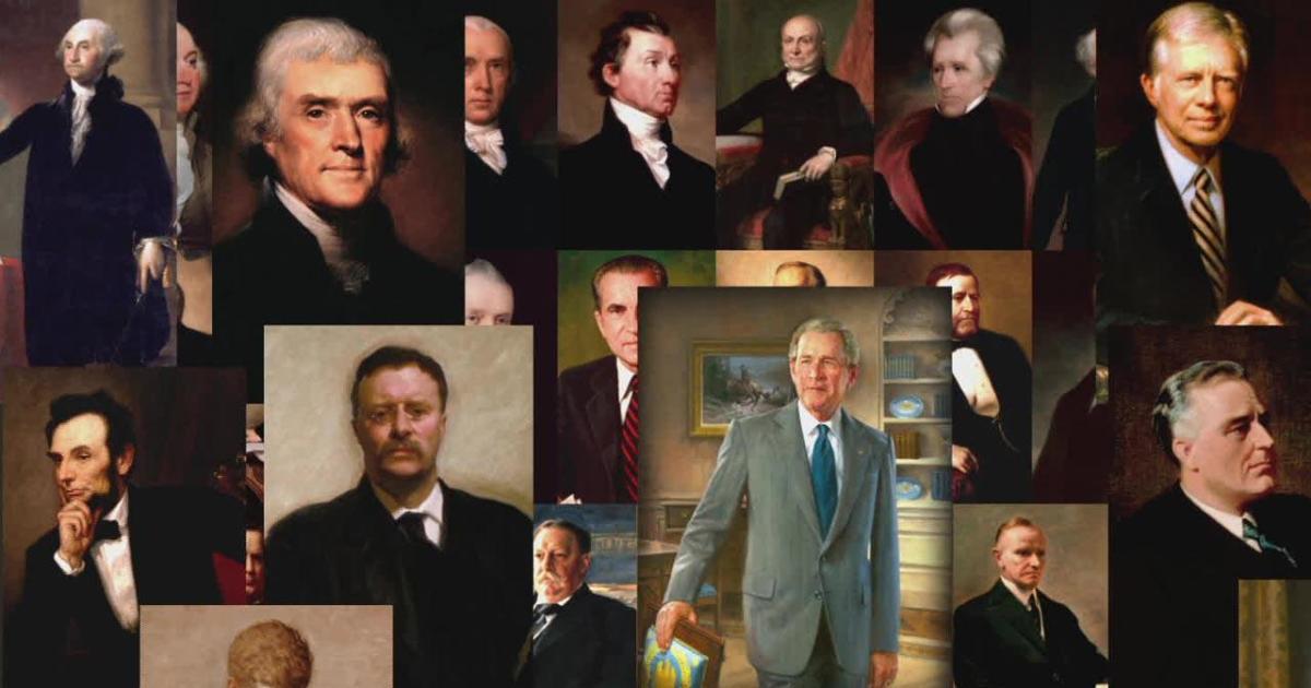 presidential portraits collage