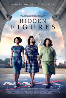 The official poster for the film Hidden Figures