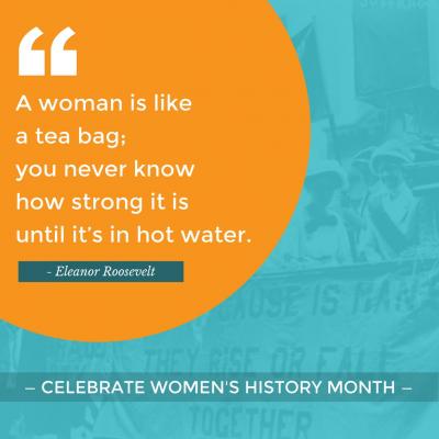 Image for "Women's History Month Eleanor Roosevelt quote"