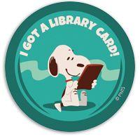 Snoopy Library Card