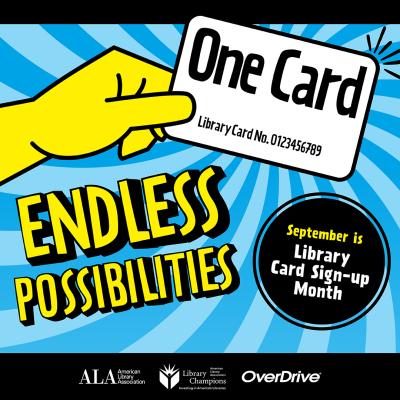 Library card sign up month