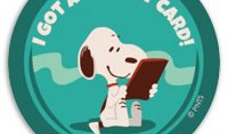 Snoopy Library Card