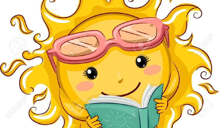 sun reading book