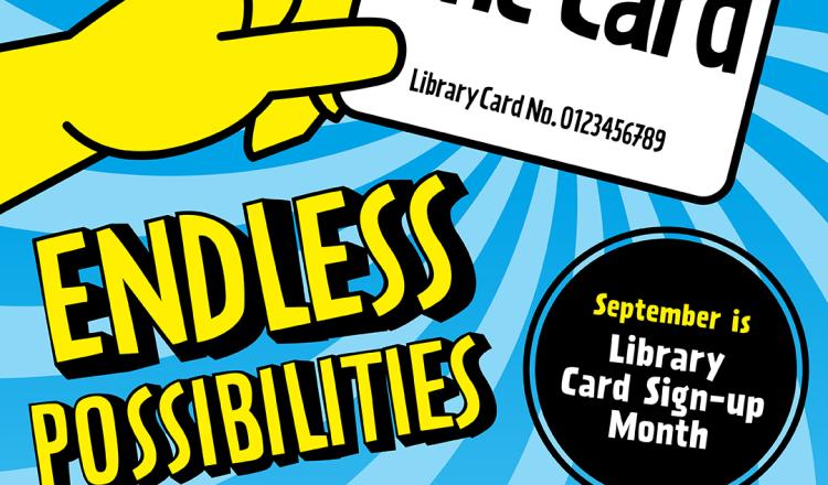 Library card sign up month