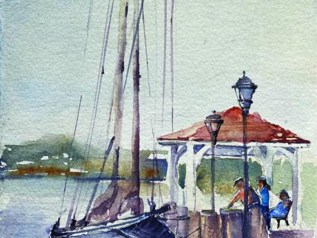 Northport Dock painting