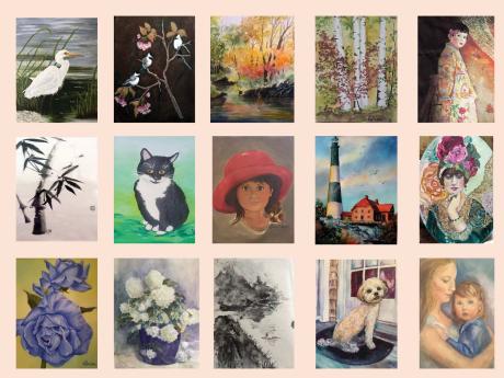 Sample art collage from participating artists