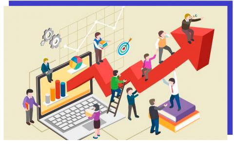 cartoon image of customer prospecting