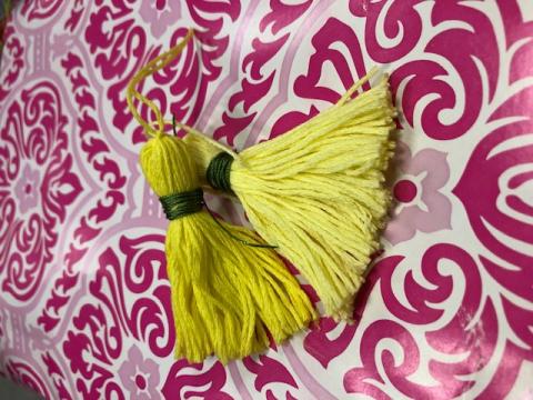 Yellow tassels