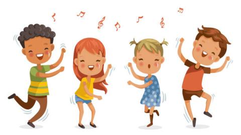 children dancing