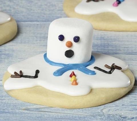 Melted Snowman Cookies