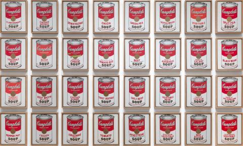 Andy Warhol soup cans
