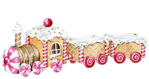 gingerbread train