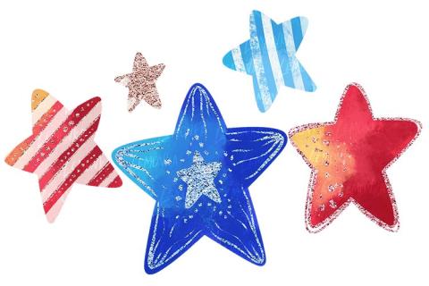 patriotic stars