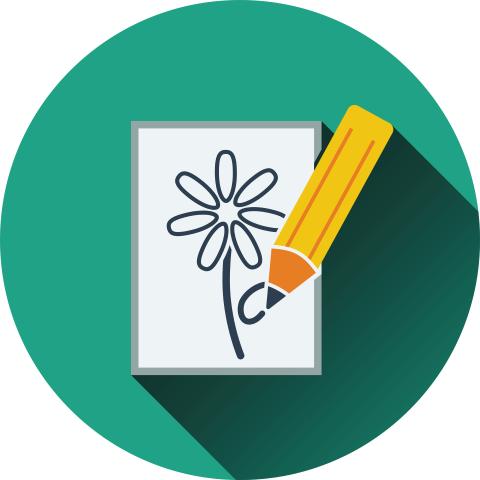 drawing of a flower