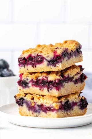 blueberry shortbread bars