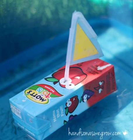 Juice box boat