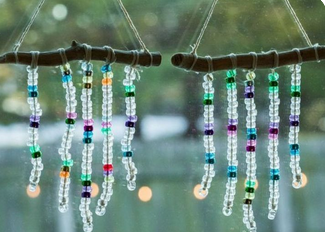 beaded suncatchers