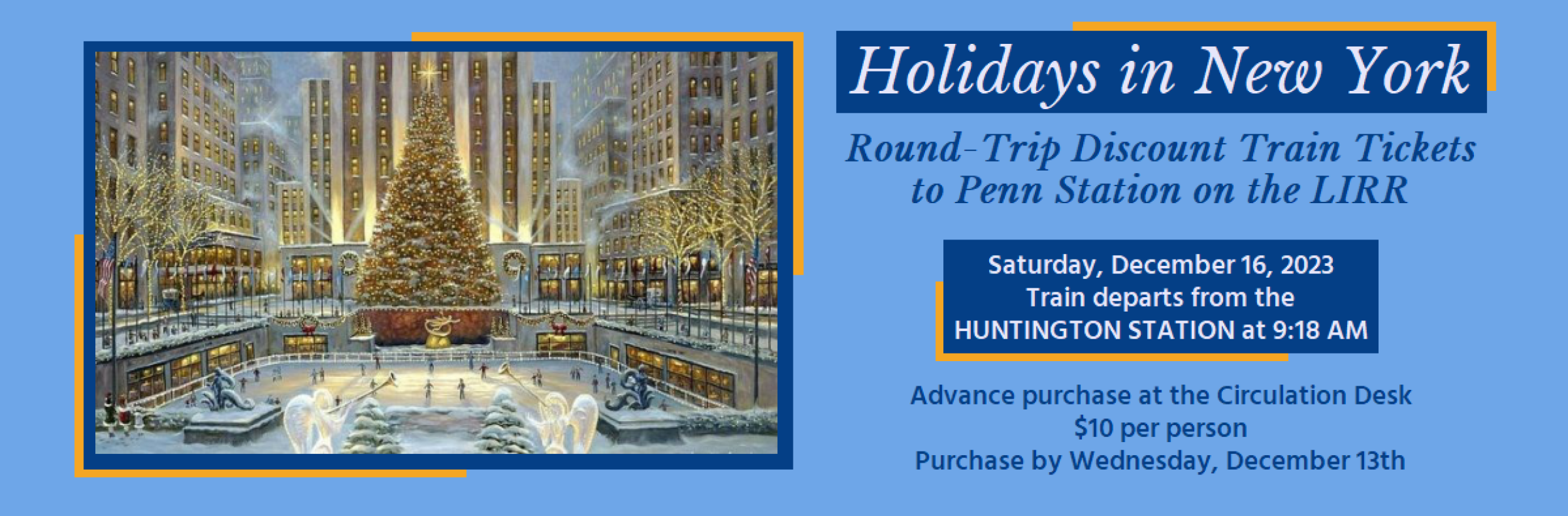 Image for "Holidays in New York: Round Trip Discount Train Tickets 2023"