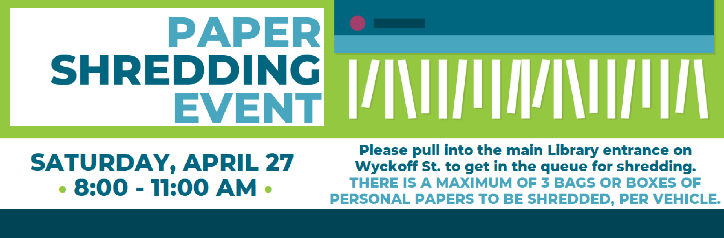 Image for "Paper Shredding Event, April 2024"