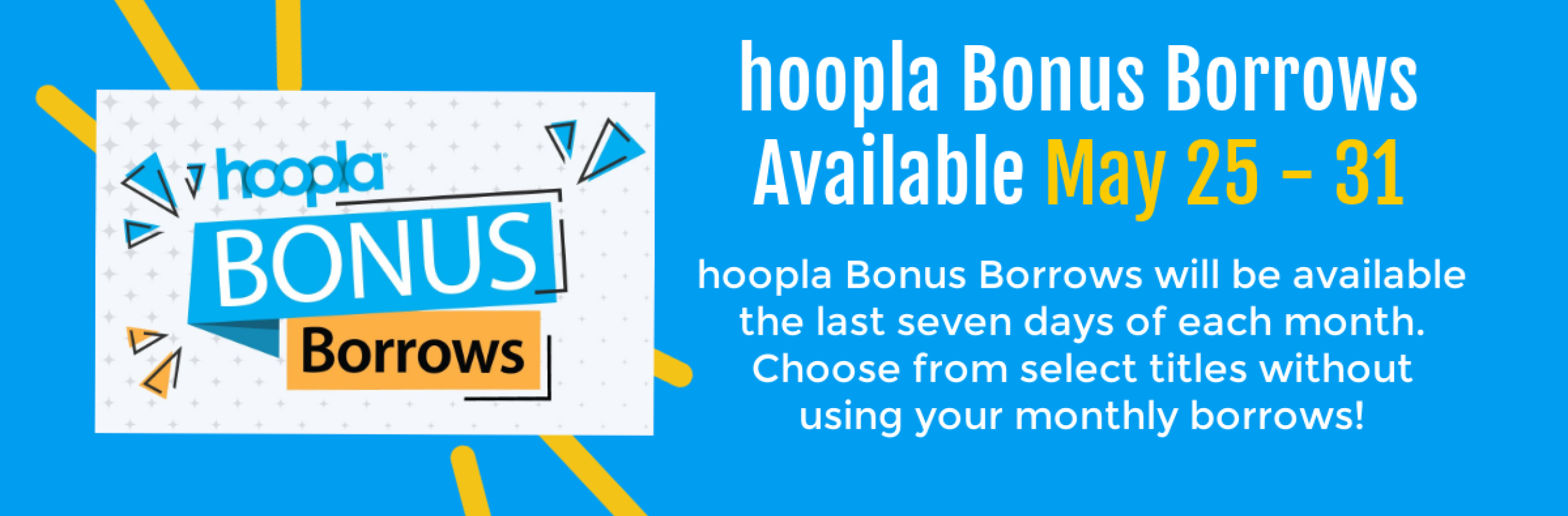 Image for "hooplay Bonus Borrows, May 2024"